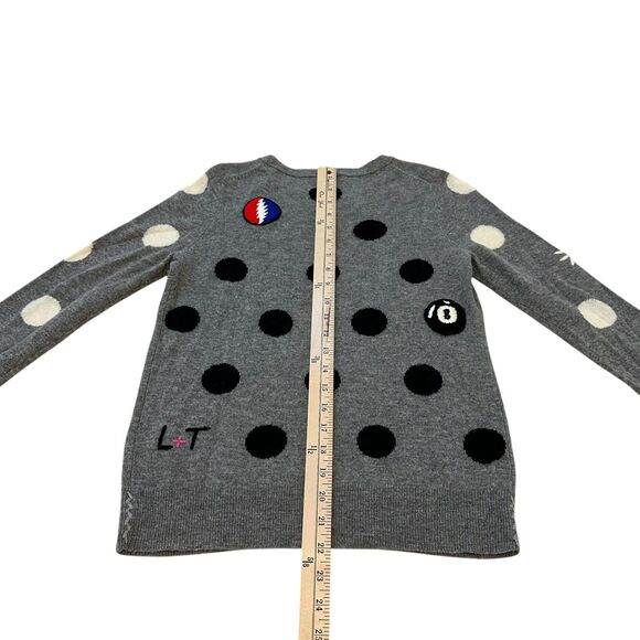 LABEL+thread Polka Dot Mix Grey Cashmere Wool Sweater Size XS - Picture 4 of 5